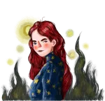 Illustration of scorpio zodiac sign character