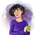 Illustration of virgo zodiac sign character